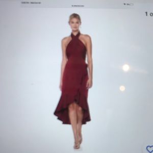 Shoshanna Midnight Boswell Halter Dress NWT